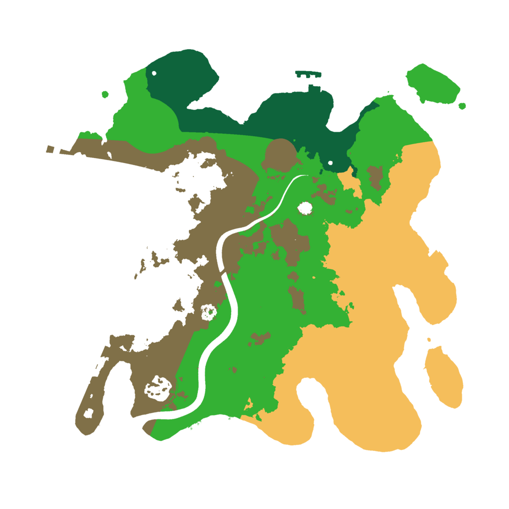 Biome Rust Map: Procedural Map, Size: 3000, Seed: 3686316