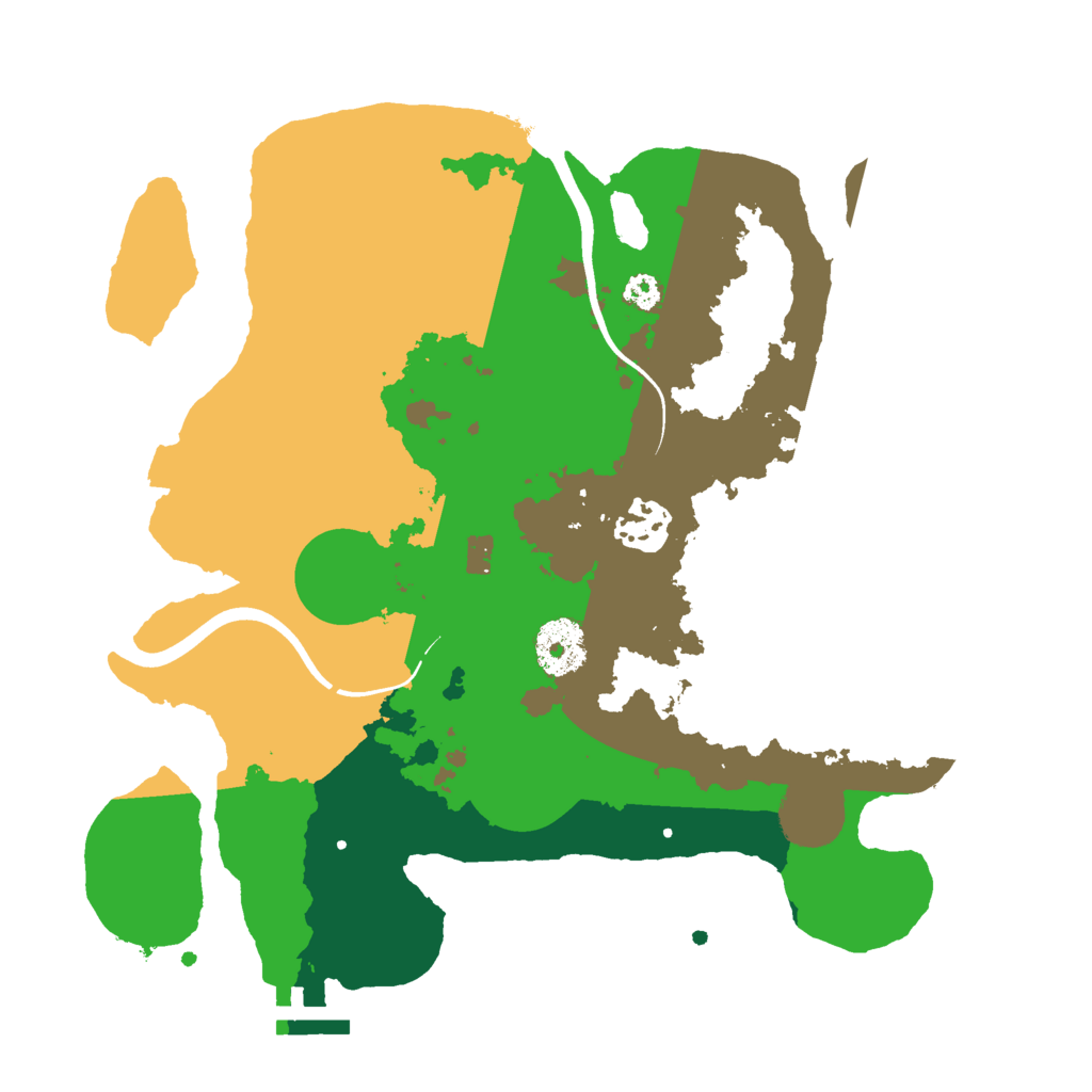 Biome Rust Map: Procedural Map, Size: 3000, Seed: 98252888