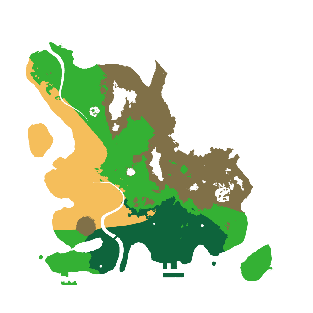 Biome Rust Map: Procedural Map, Size: 3000, Seed: 2128802245