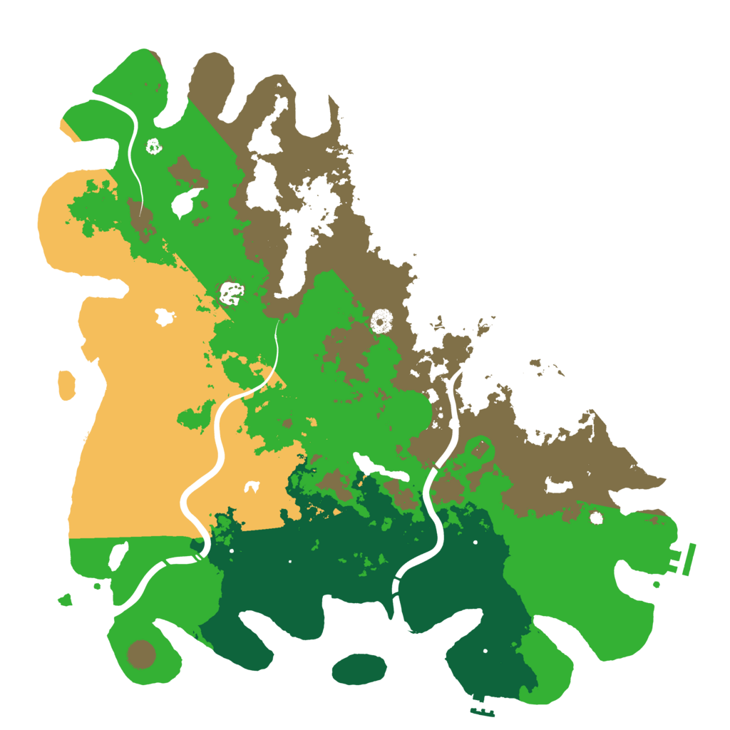 Biome Rust Map: Procedural Map, Size: 4500, Seed: 742002121