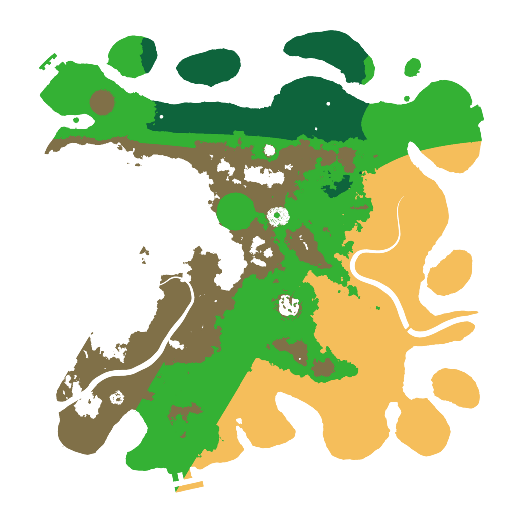 Biome Rust Map: Procedural Map, Size: 3600, Seed: 1583451197