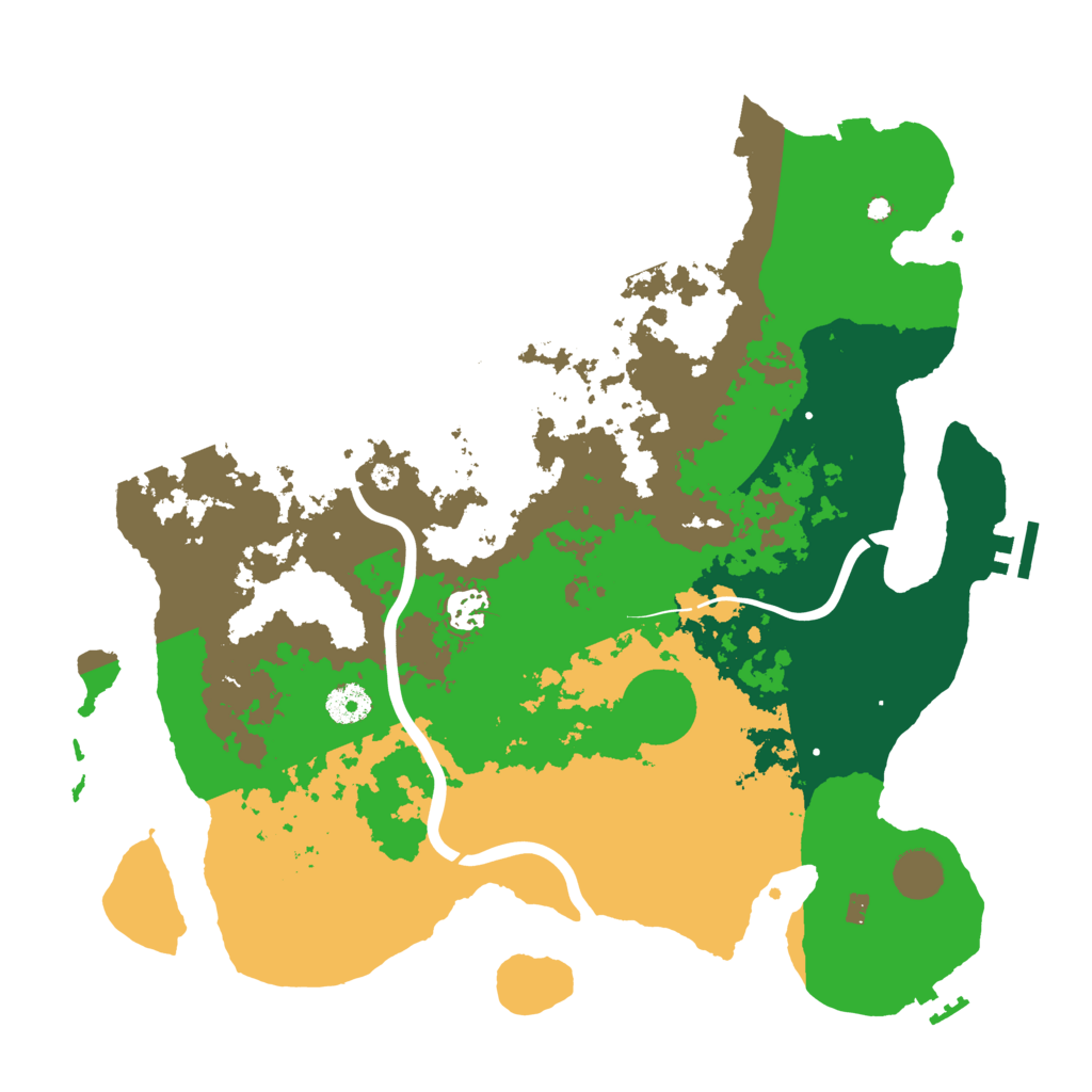 Biome Rust Map: Procedural Map, Size: 3850, Seed: 2015137123