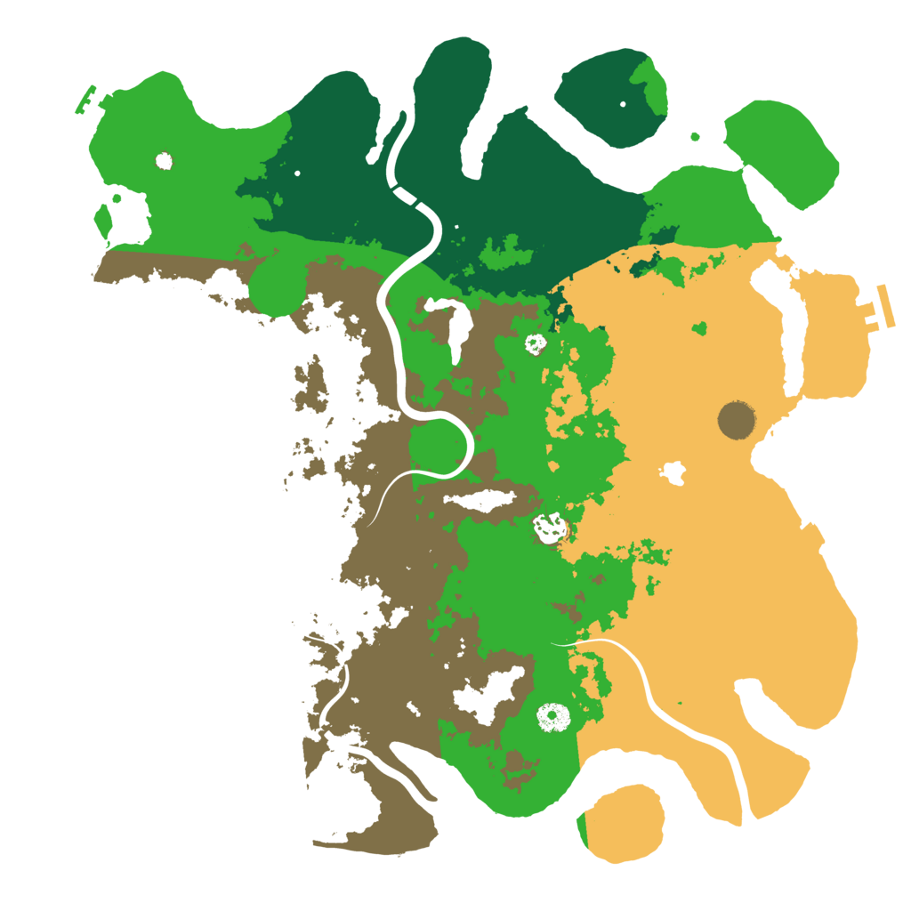 Biome Rust Map: Procedural Map, Size: 4250, Seed: 491124599