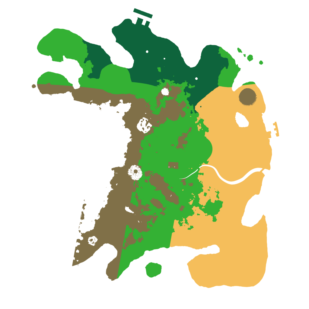 Biome Rust Map: Procedural Map, Size: 3200, Seed: 40603