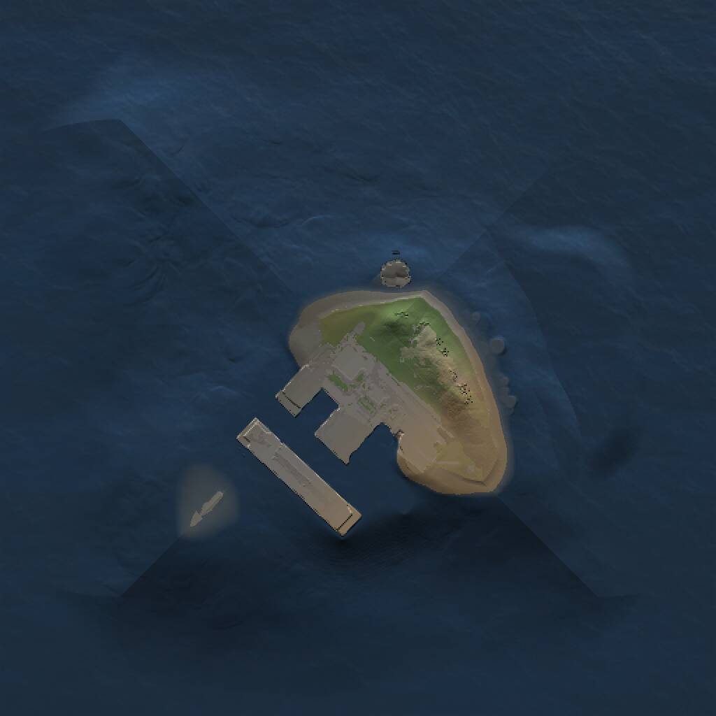 Rust Map: Procedural Map, Size: 1000, Seed: 6312, 4 Monuments