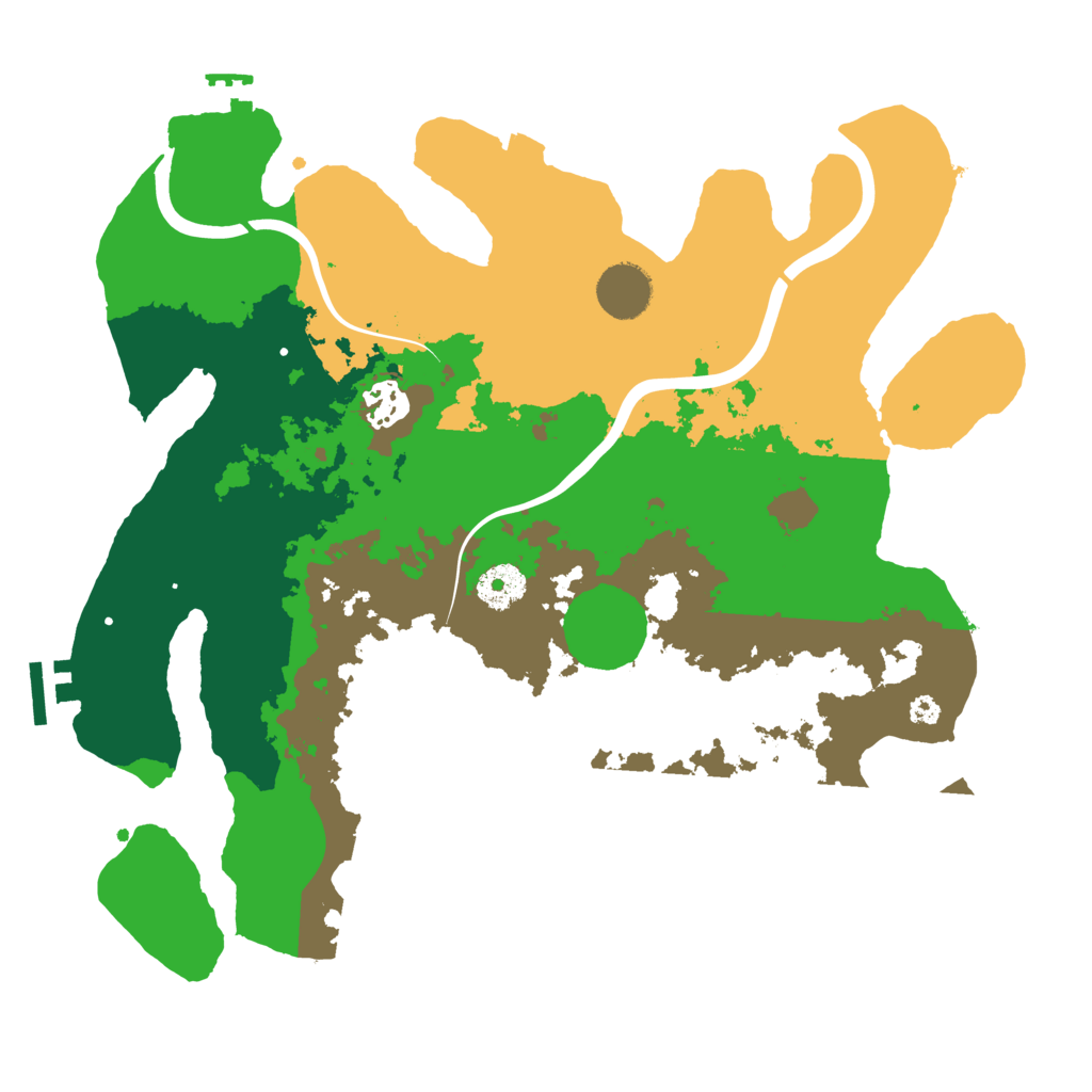 Biome Rust Map: Procedural Map, Size: 3500, Seed: 358575810