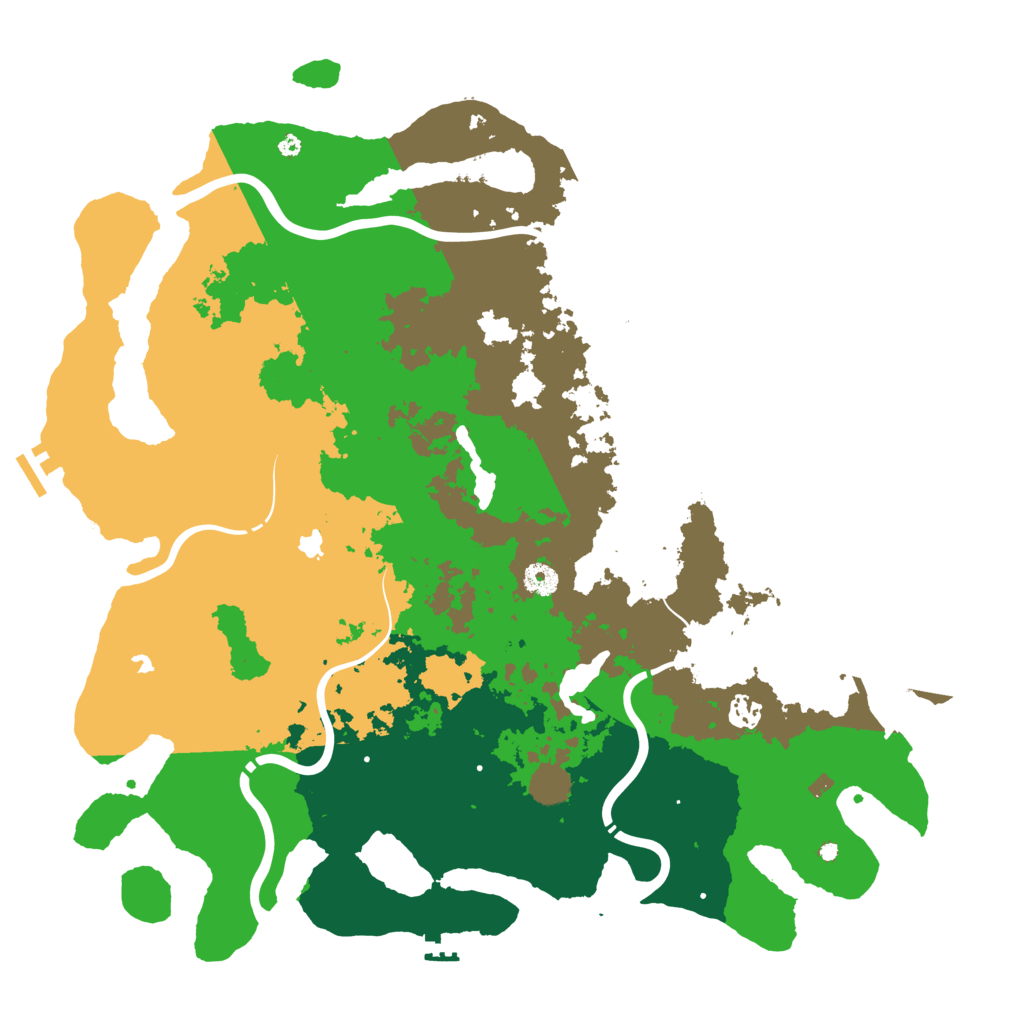 Biome Rust Map: Procedural Map, Size: 4500, Seed: 305400352