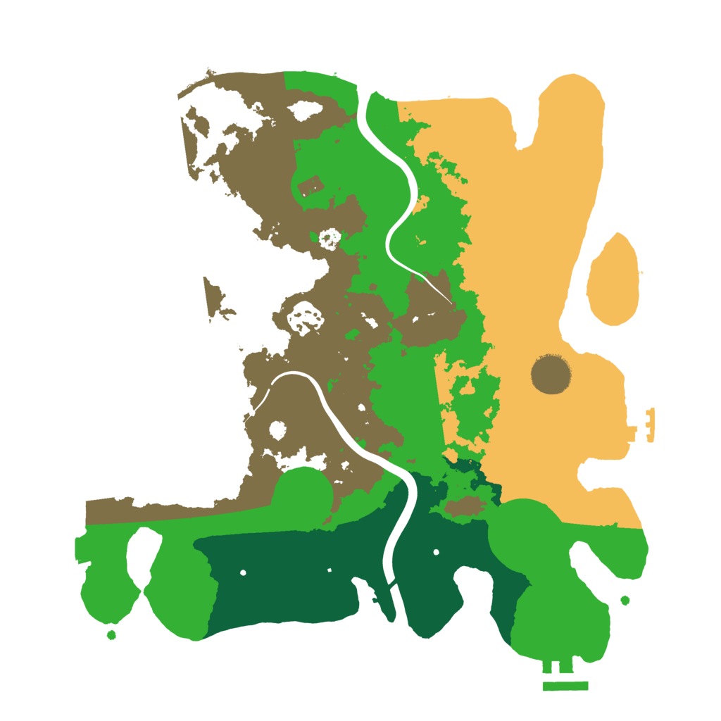 Biome Rust Map: Procedural Map, Size: 3200, Seed: 28151