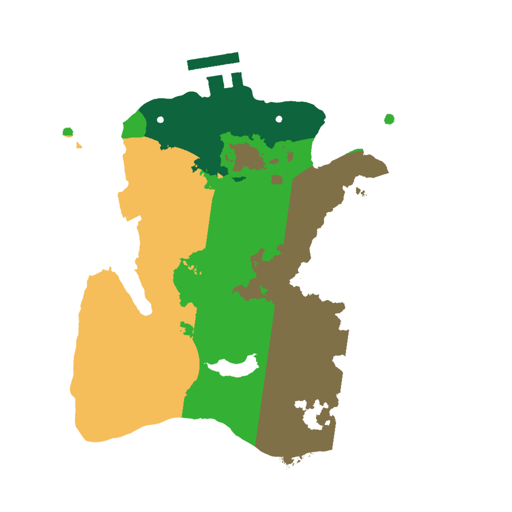 Biome Rust Map: Procedural Map, Size: 2000, Seed: 1321801525
