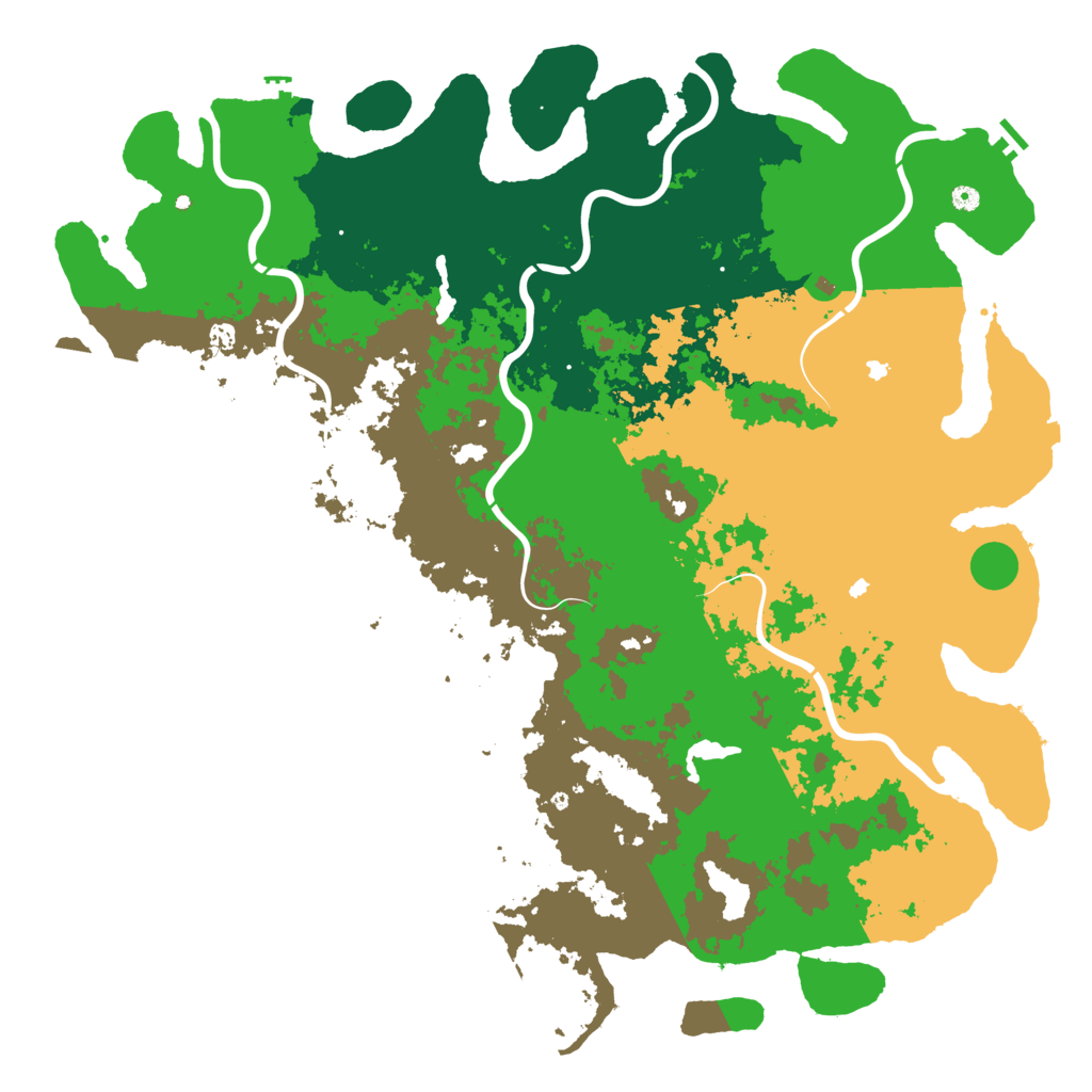 Biome Rust Map: Procedural Map, Size: 6000, Seed: 8870887