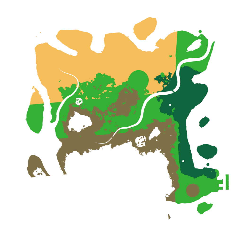 Biome Rust Map: Procedural Map, Size: 3200, Seed: 39457