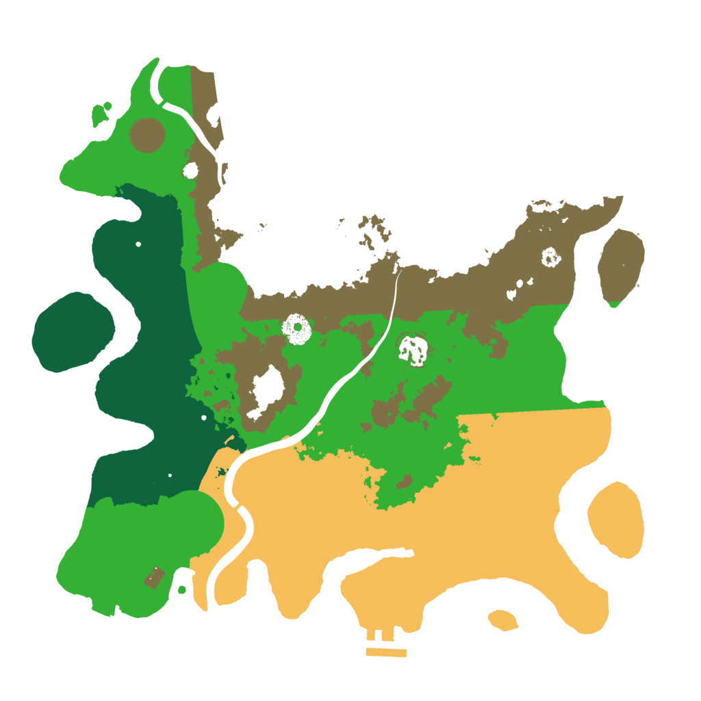 Biome Rust Map: Procedural Map, Size: 3500, Seed: 1154436512