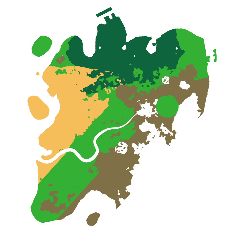 Biome Rust Map: Procedural Map, Size: 3000, Seed: 369863190