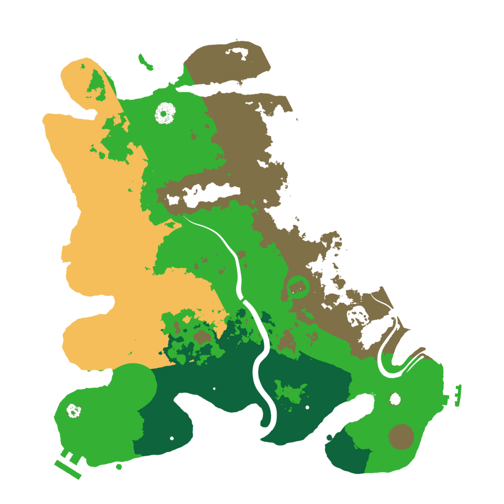 Biome Rust Map: Procedural Map, Size: 3500, Seed: 1800467502