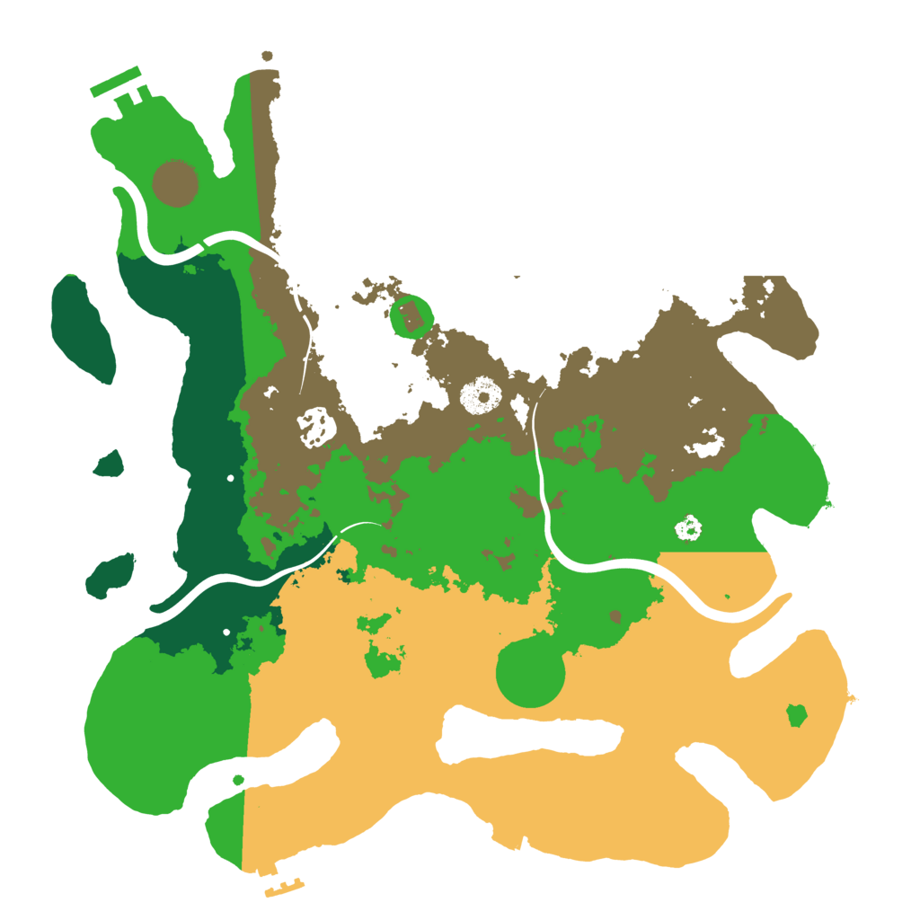 Biome Rust Map: Procedural Map, Size: 3500, Seed: 1168643815