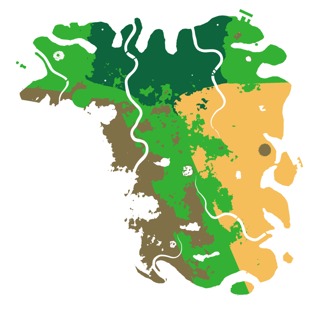 Biome Rust Map: Procedural Map, Size: 4500, Seed: 1803444926