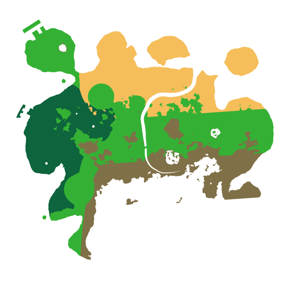 Biome Rust Map: Procedural Map, Size: 3000, Seed: 7214261