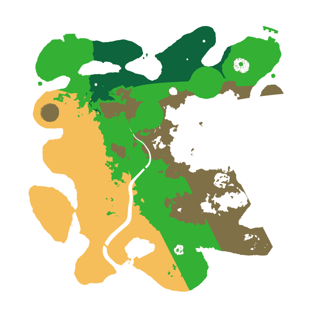 Biome Rust Map: Procedural Map, Size: 3000, Seed: 2140952930