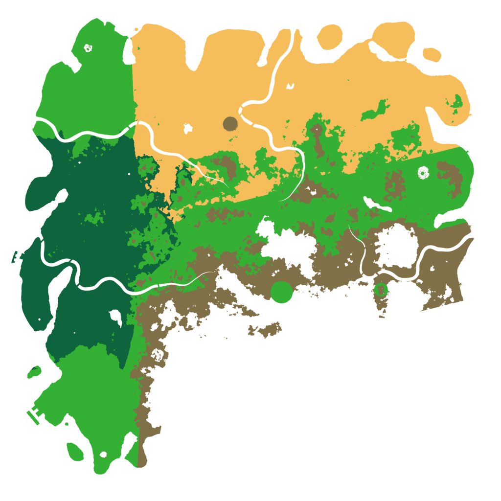 Biome Rust Map: Procedural Map, Size: 6000, Seed: 654812