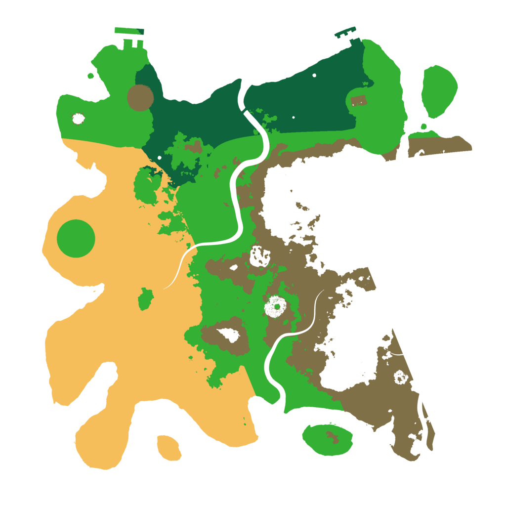 Biome Rust Map: Procedural Map, Size: 3500, Seed: 690701865