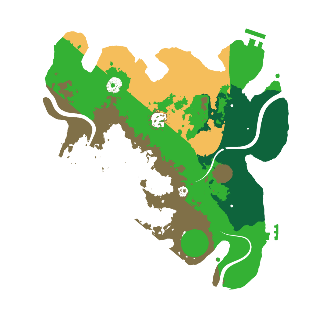 Biome Rust Map: Procedural Map, Size: 3000, Seed: 421337