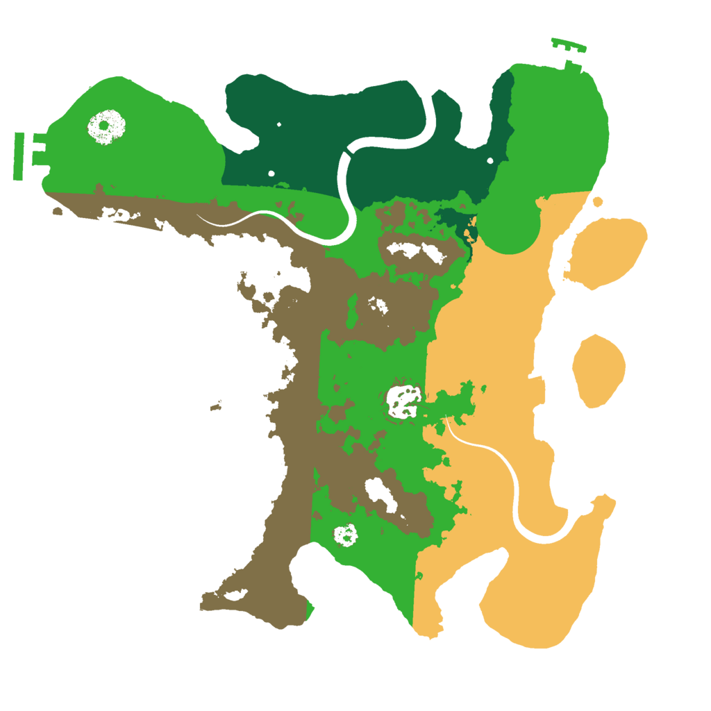 Biome Rust Map: Procedural Map, Size: 3000, Seed: 2024163352