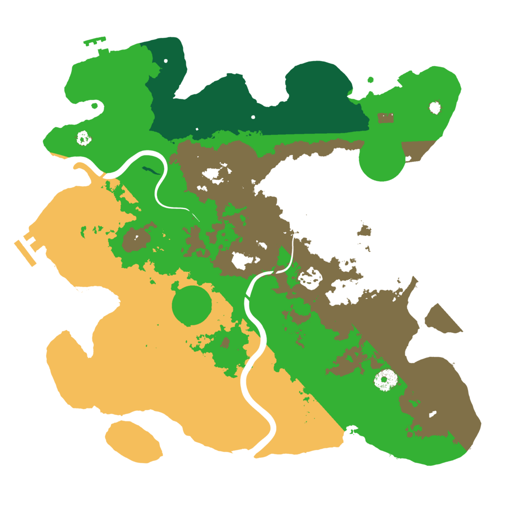 Biome Rust Map: Procedural Map, Size: 3500, Seed: 220826