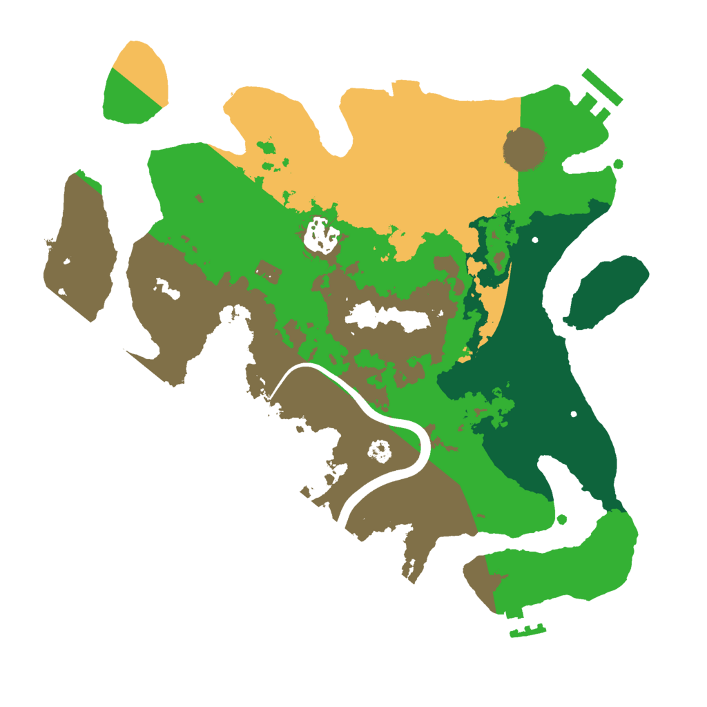 Biome Rust Map: Procedural Map, Size: 3000, Seed: 43237