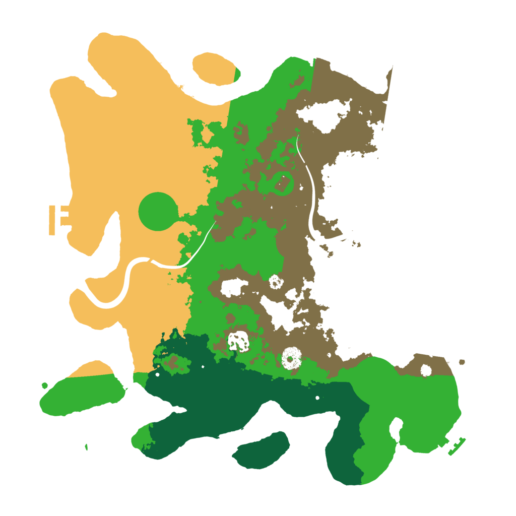 Biome Rust Map: Procedural Map, Size: 3500, Seed: 4123512