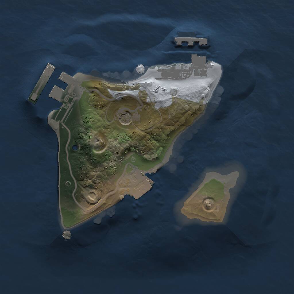 Rust Map: Procedural Map, Size: 1400, Seed: 1104962281, 6 Monuments