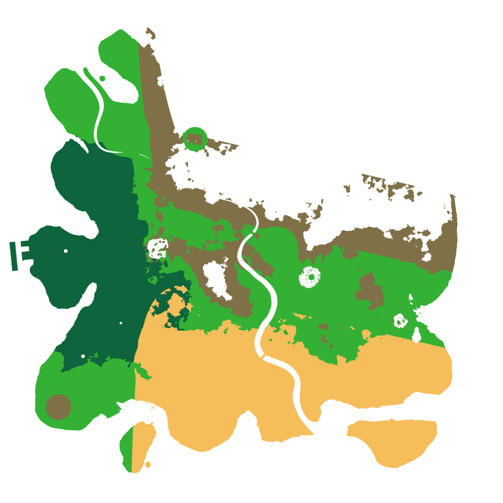 Biome Rust Map: Procedural Map, Size: 3500, Seed: 10943827