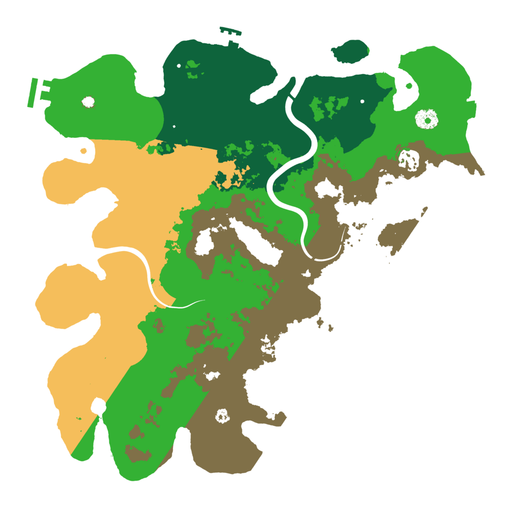 Biome Rust Map: Procedural Map, Size: 3600, Seed: 1858295661