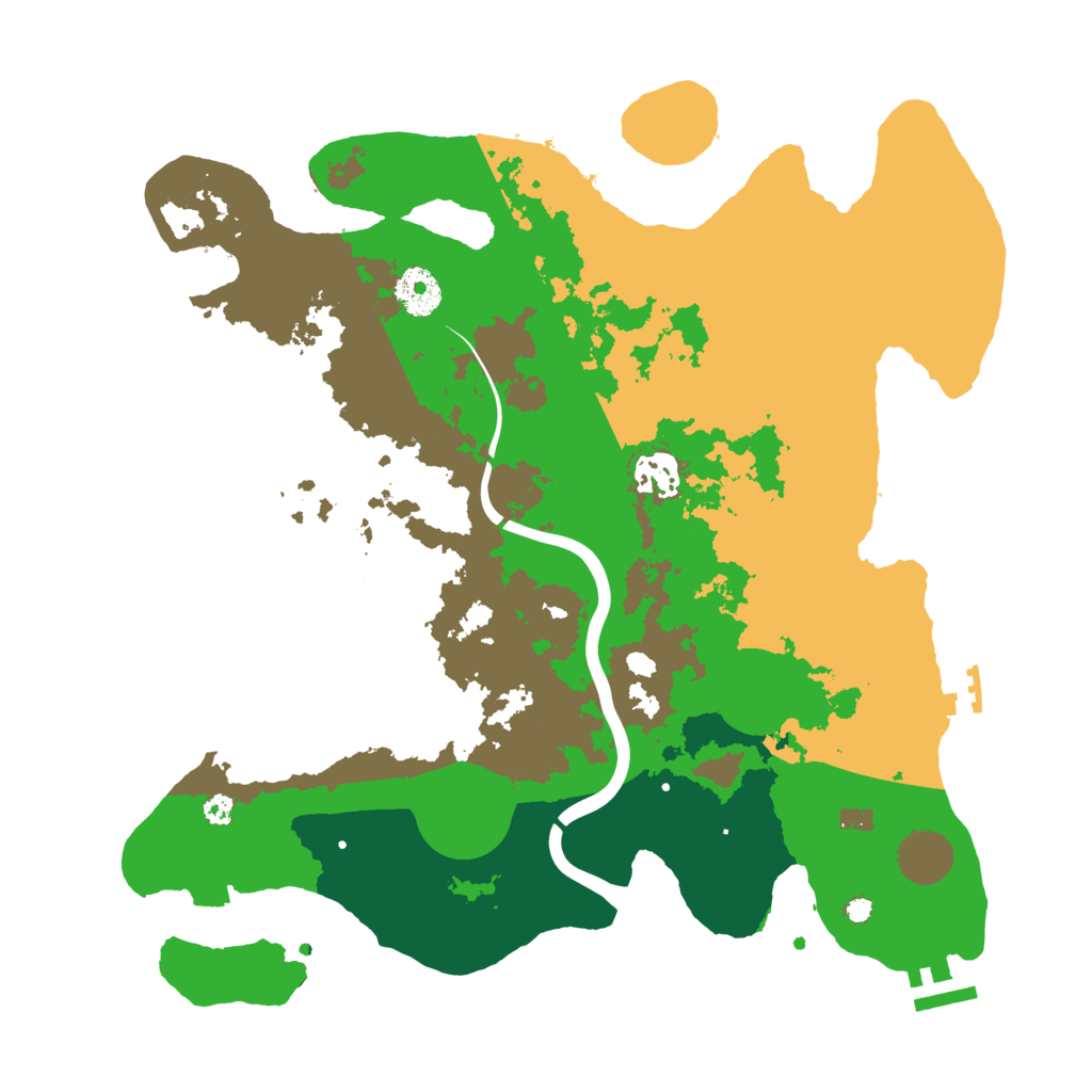 Biome Rust Map: Procedural Map, Size: 3500, Seed: 1847263