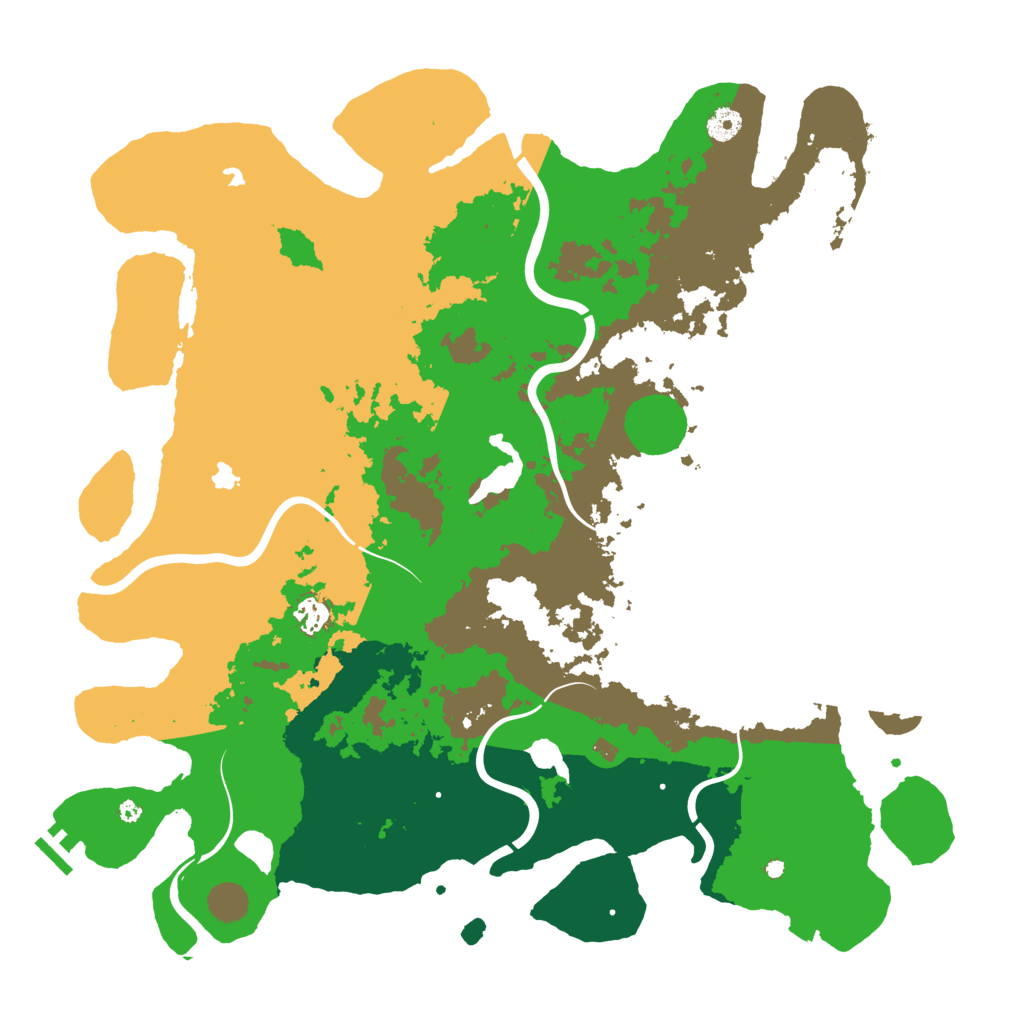 Biome Rust Map: Procedural Map, Size: 4500, Seed: 1864078996