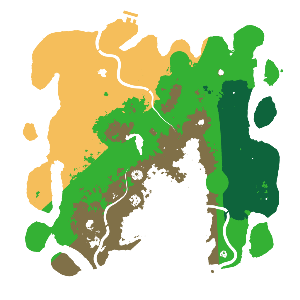 Biome Rust Map: Procedural Map, Size: 4096, Seed: 100126