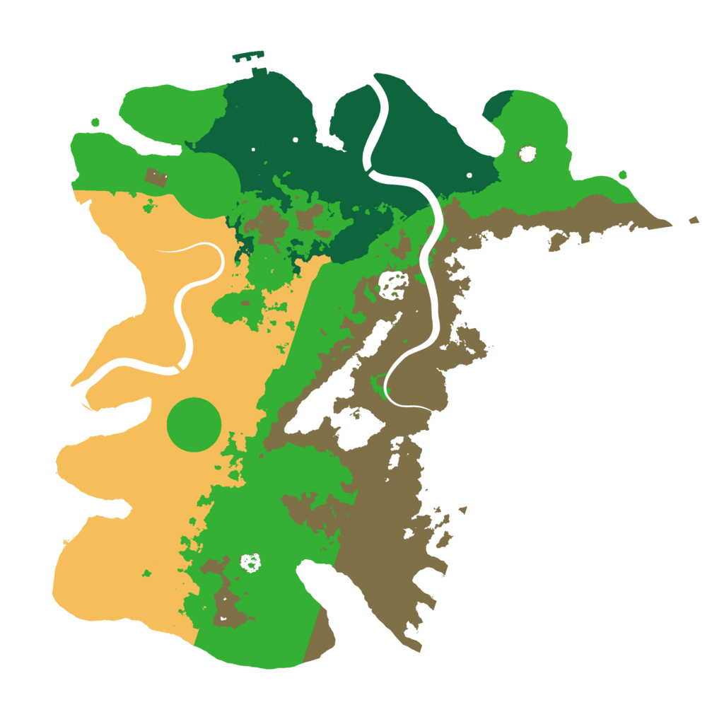 Biome Rust Map: Procedural Map, Size: 3500, Seed: 101458828