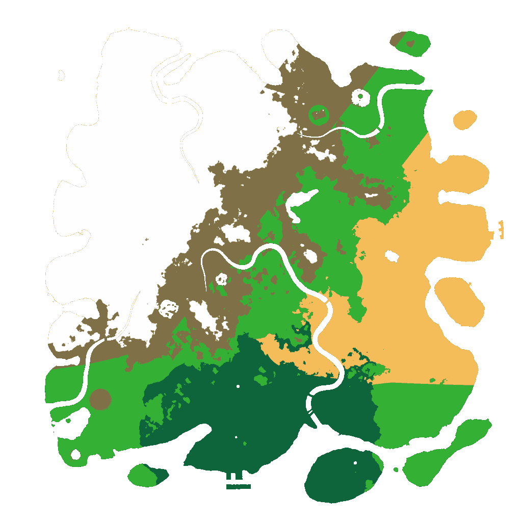 Biome Rust Map: Procedural Map, Size: 4250, Seed: 1098179189