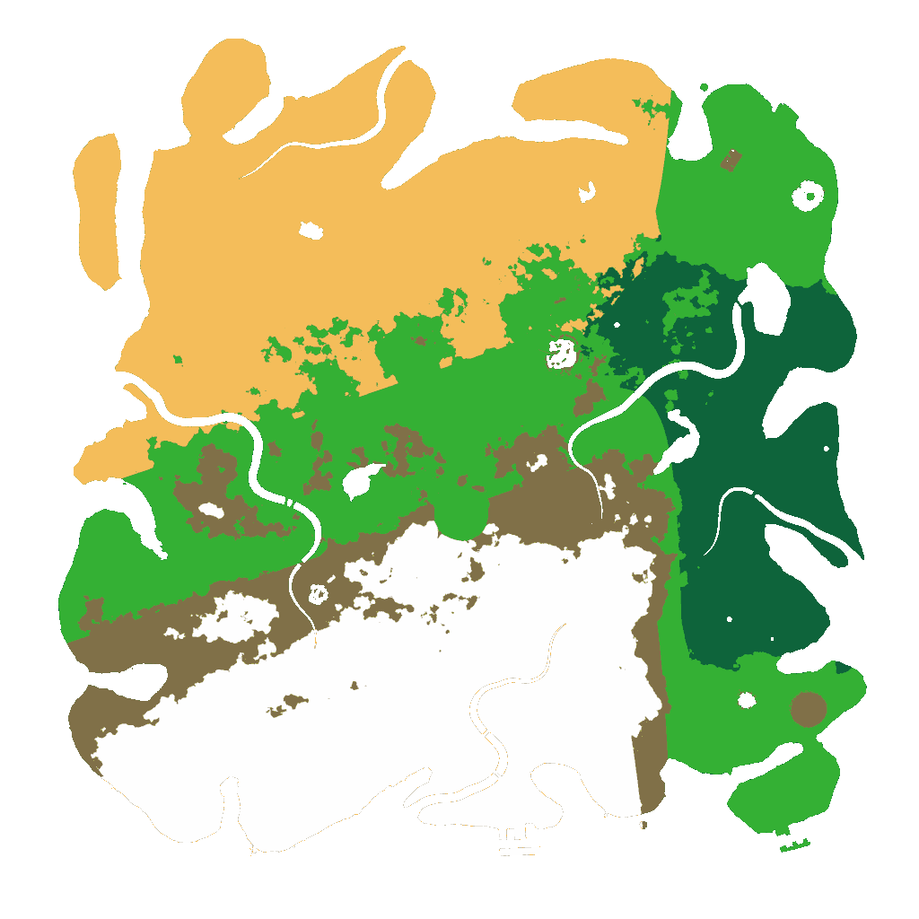 Biome Rust Map: Procedural Map, Size: 4500, Seed: 1613543919