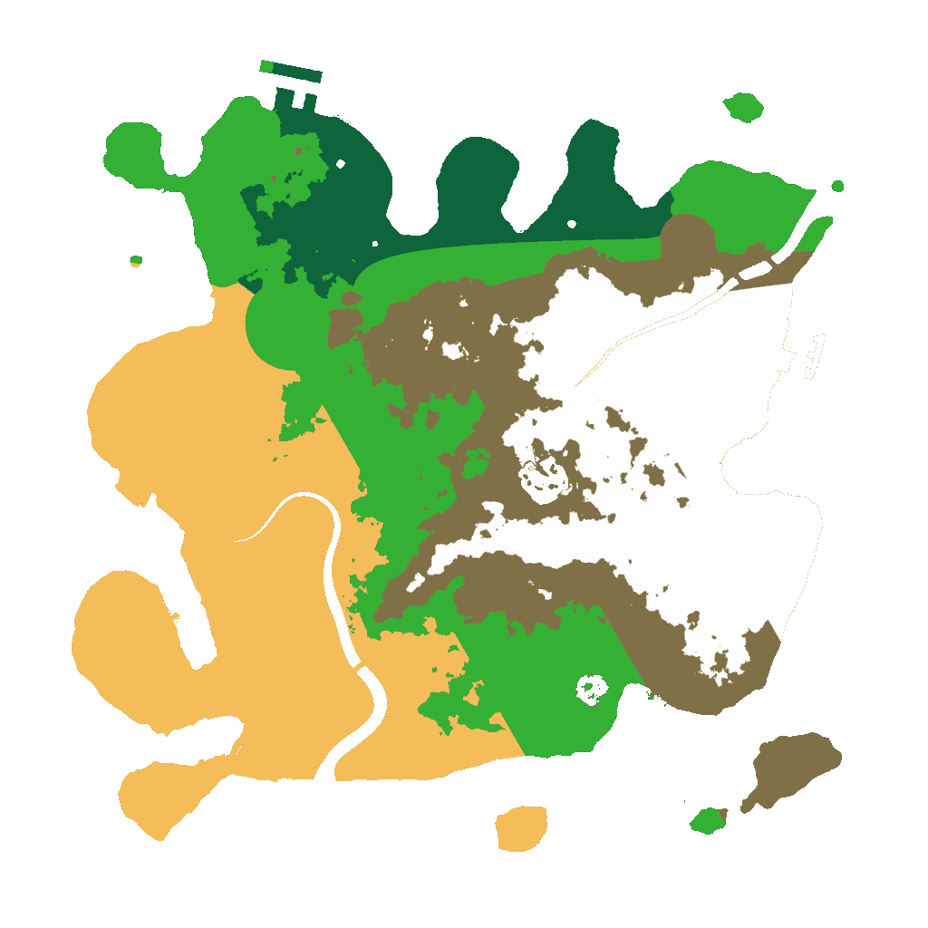 Biome Rust Map: Procedural Map, Size: 3000, Seed: 2090930941