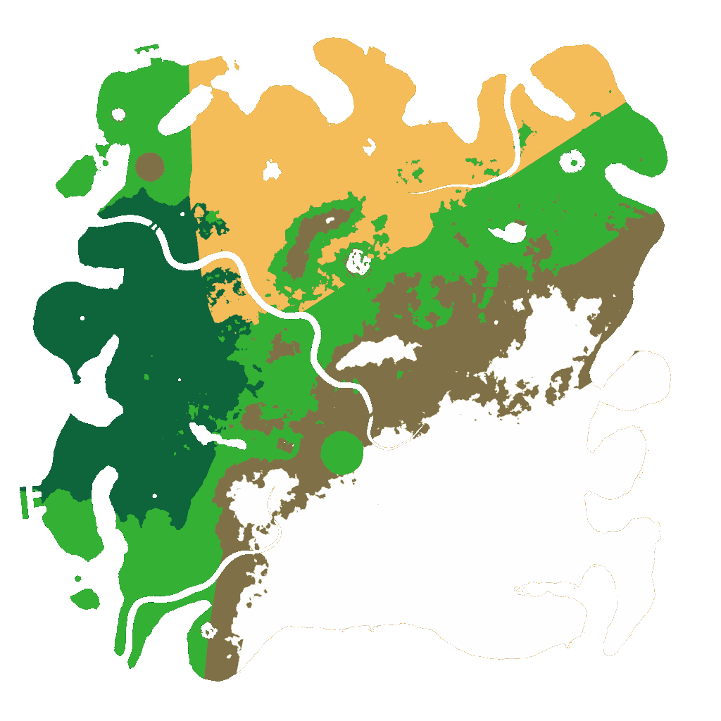 Biome Rust Map: Procedural Map, Size: 4500, Seed: 126376084