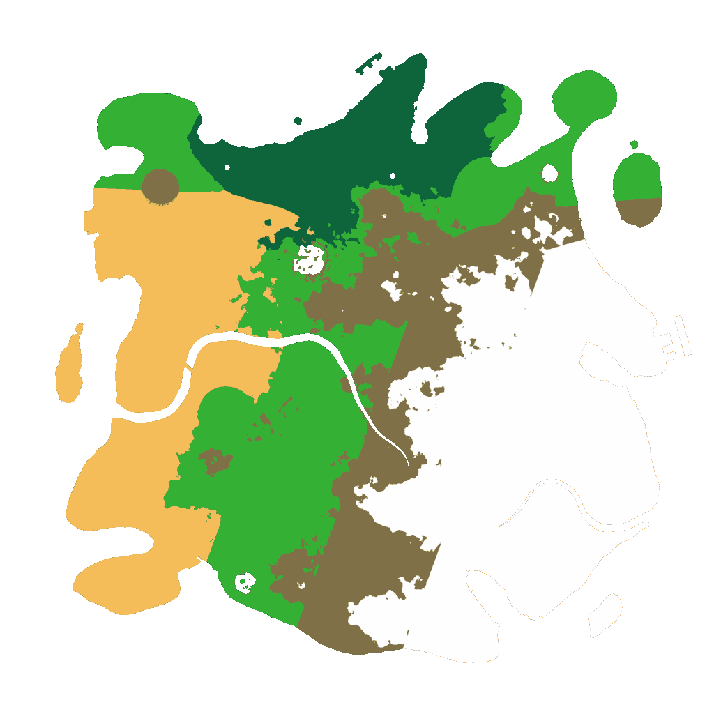 Biome Rust Map: Procedural Map, Size: 3500, Seed: 44596166