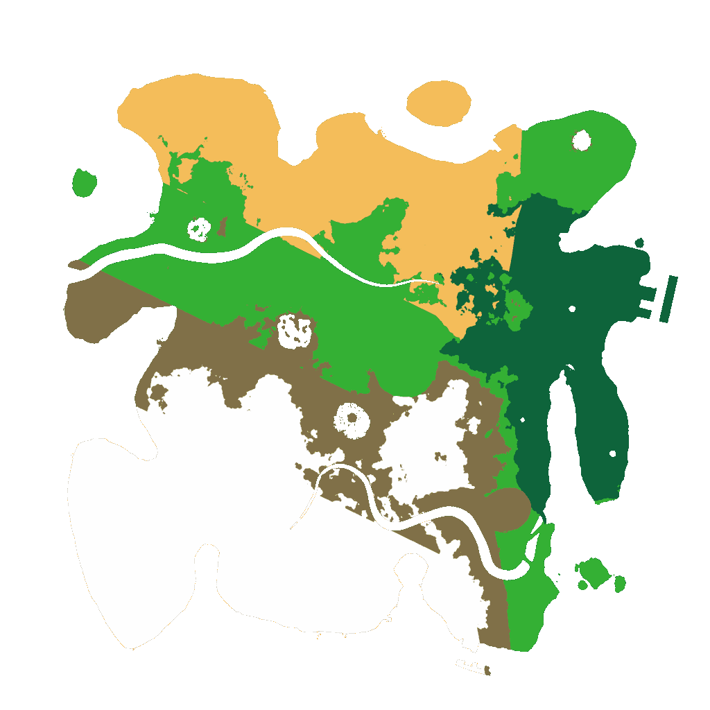 Biome Rust Map: Procedural Map, Size: 3000, Seed: 857424979