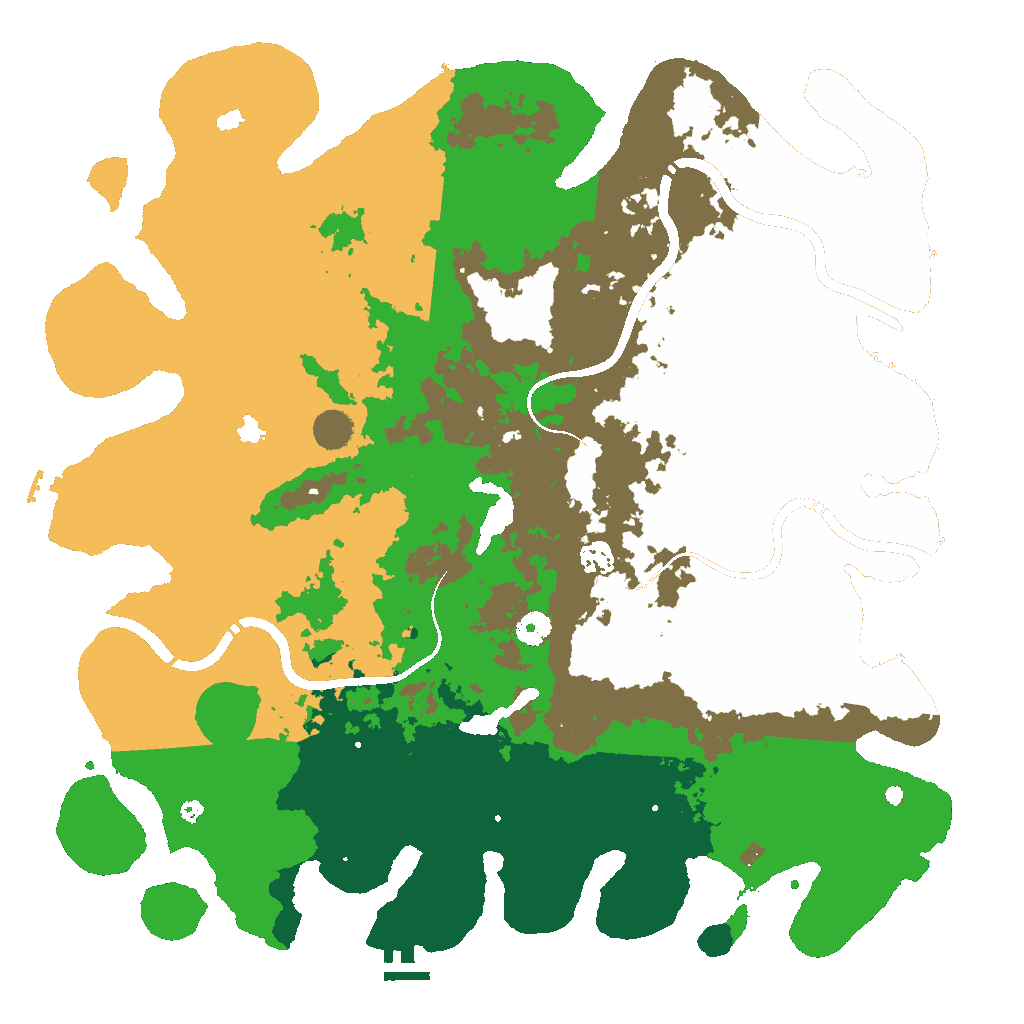 Biome Rust Map: Procedural Map, Size: 4500, Seed: 1046203028
