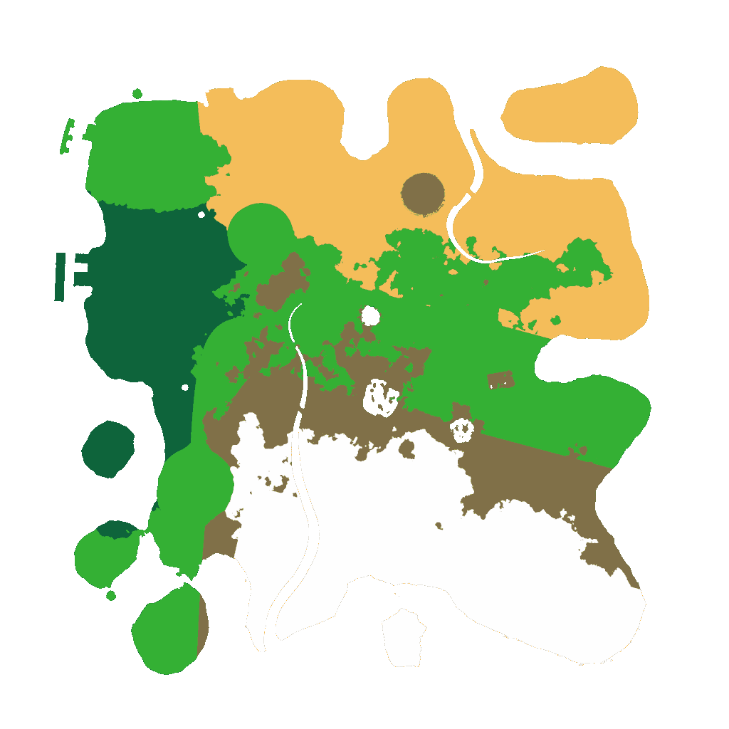 Biome Rust Map: Procedural Map, Size: 3000, Seed: 368611363