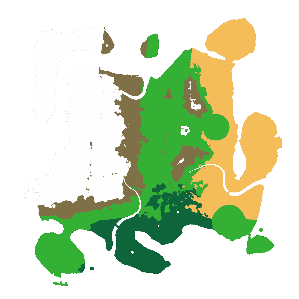 Biome Rust Map: Procedural Map, Size: 3000, Seed: 270298242
