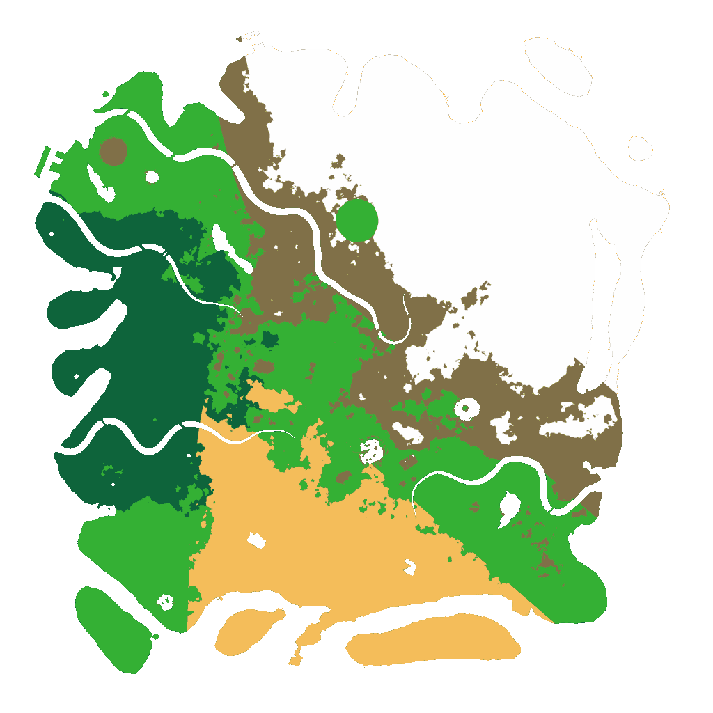 Biome Rust Map: Procedural Map, Size: 4500, Seed: 2117471835