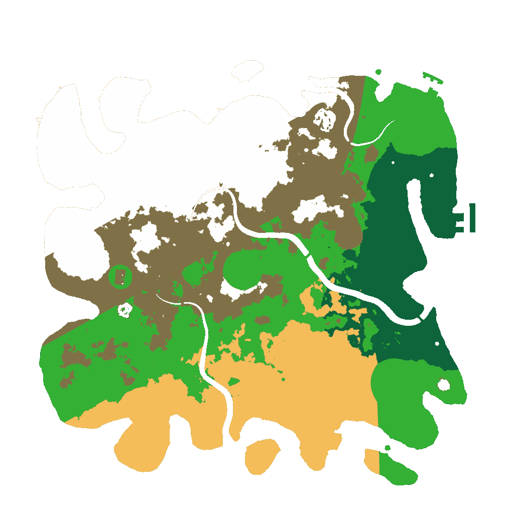 Biome Rust Map: Procedural Map, Size: 3500, Seed: 1656973638