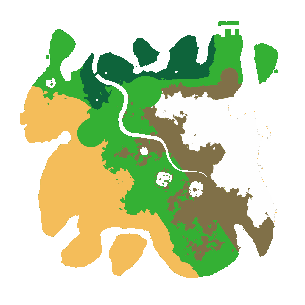 Biome Rust Map: Procedural Map, Size: 3000, Seed: 1393169208