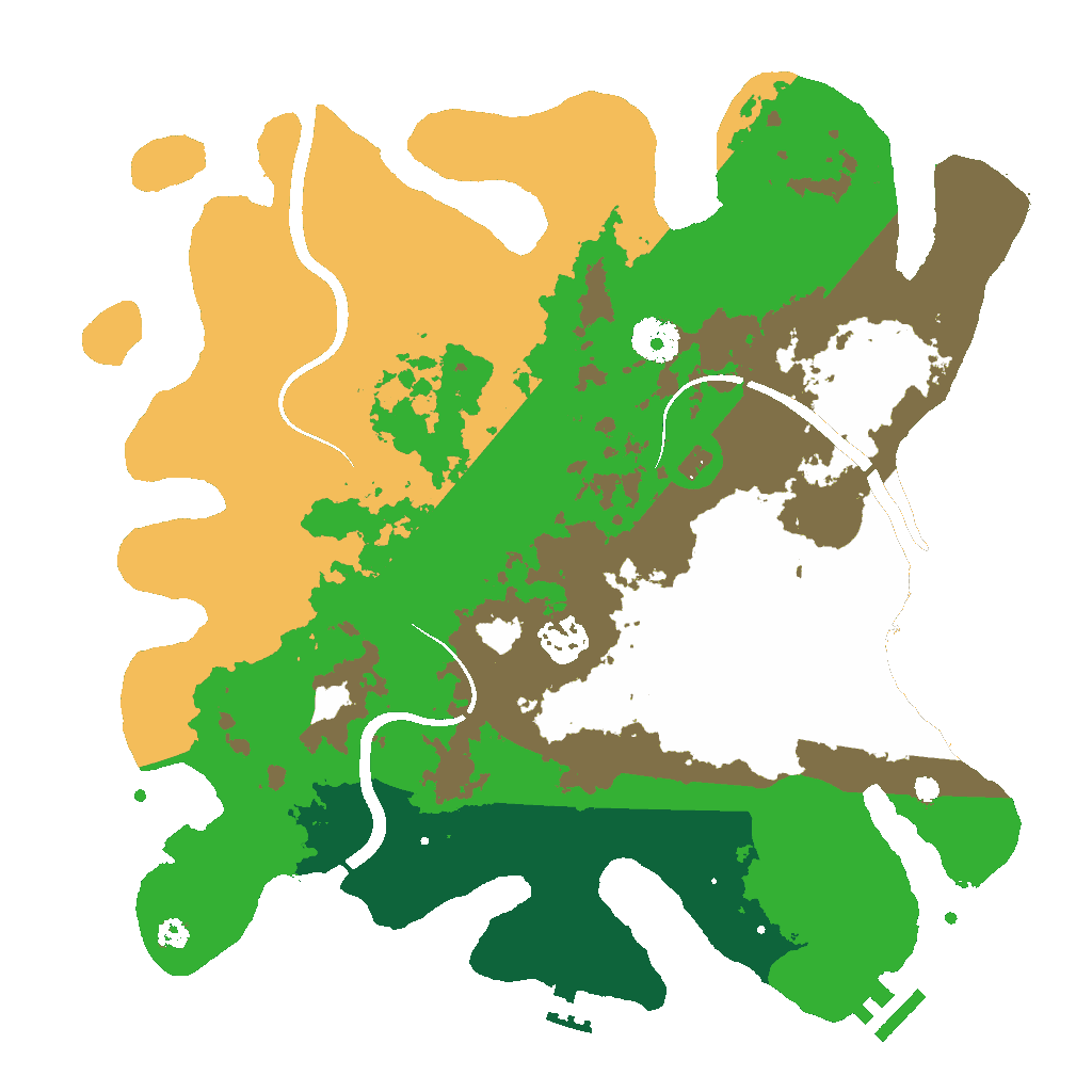 Biome Rust Map: Procedural Map, Size: 3500, Seed: 1318789159