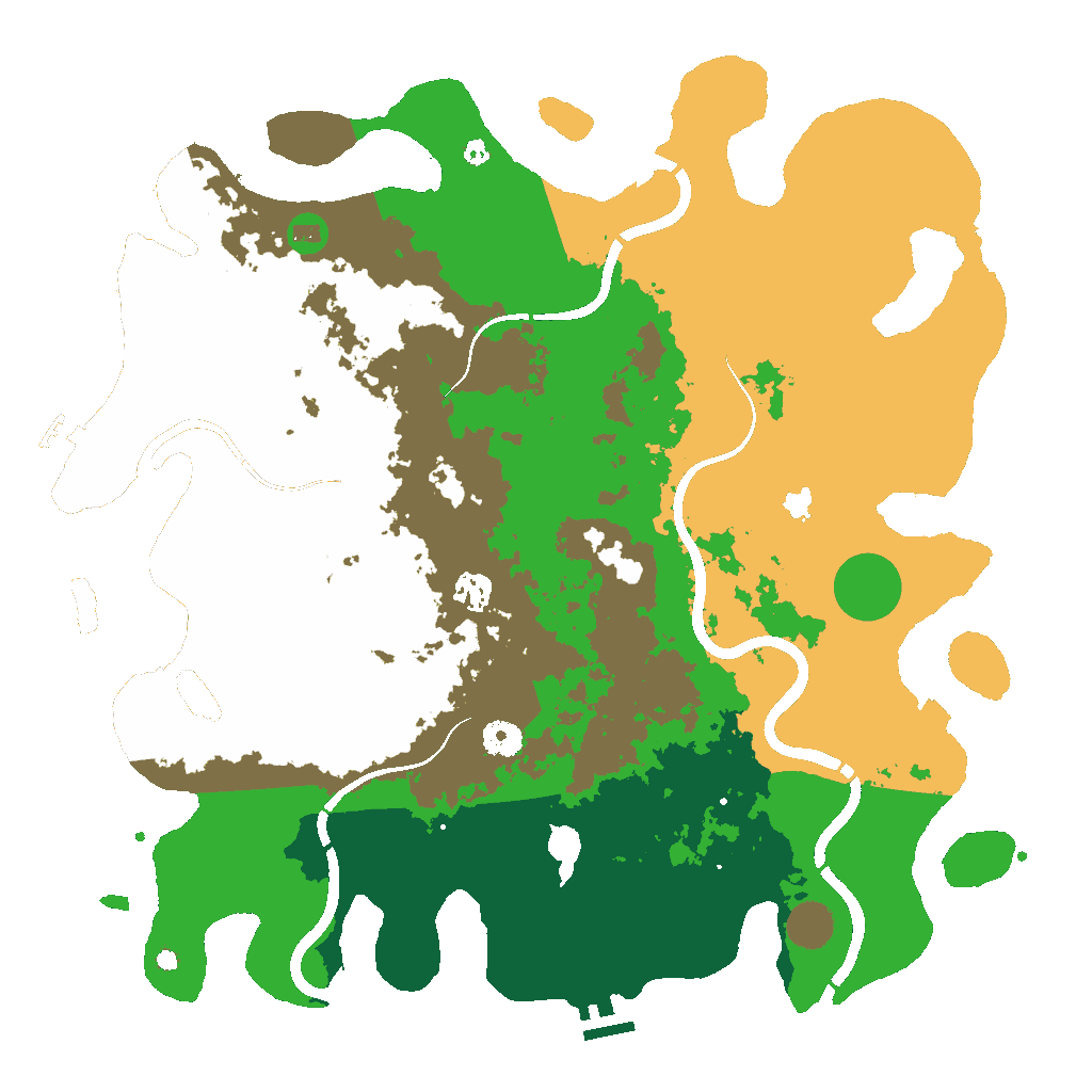 Biome Rust Map: Procedural Map, Size: 4250, Seed: 96722064